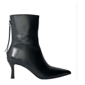 Maje Women's Faymon Pointed Toe Mid Heel Booties